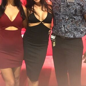 Fashion Nova Black Strapless Dress